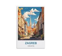 2000 Piece Jigsaws,Zagreb Croatia 2000 Piece Jigsaw Puzzles for Adults - Challenging Brainteasing Adults Jigsaw Puzzle 100x70CM