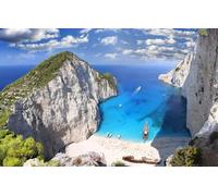 2000-piece landscape puzzle, creative entertainment, classic puzzle for adults and children ages 6 and up, friends, reunion, beach, rocks, ... 70 x 100 cm