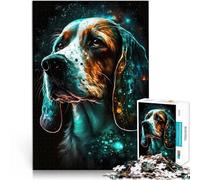 2000 Piece Puzzle For Adults Beagle Dog Magic Made of cardboard,for age 14+ Stress Relief Toys Gift of works of art。size:70x100cm/27.5x39.3inch