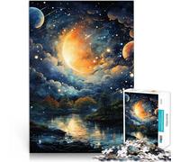 2000-piece puzzle for adults Beautiful night sky Made of cardboard for age 14+ Intellectual toy game Educational game for birthday and Christmas。size:70x100cm/27.5x39.3inch