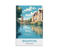 2000 Piece Puzzle for Adults，Bourton England Puzzles for Adults Teens Kids 2000 Pieces Impossible Puzzles Games Gift Toys Home Decoration 100x70cm