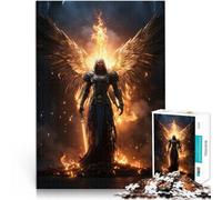 2000-piece puzzle for adults Dark fire archangel Made of cardboard，for and from 14 years and over educational challenge Fun at Home Activities, Birthday Present,Travel Gifts。size：70x100cm