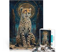 2000-piece puzzle for adults “Fantasy Cheetah” Made of cardboard，for and from 14 years and over Learning Educational Toys Family Games Educational game for birthday and Christmas。size：70x100cm