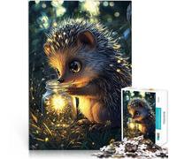 2000 Piece Puzzle For Adults Hedgehog with Firefly Jar pädagogische Herausforderung Lernspiel für Geburtstag, Weihnachten70x100cm