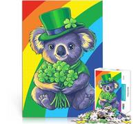 2000 Piece Puzzle For Adults Koala in Leprechaun Hat Herausforderndes Spiel Wanddekoration Einzigartige Geburtstags- und Weihnachtsgeschenke70x100cm