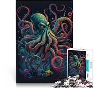 2000-piece puzzle for adults Majestic Octopus Made of cardboard for age 14+ Home art decoration great gift。size:70x100cm/27.5x39.3inch