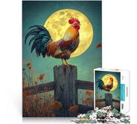 2000 Piece Puzzle For Adults moon rooster Made of cardboard,for and from 14 years and over Home decoration Suitable for desktop decoration。size:70x100cm/27.5x39.3inch