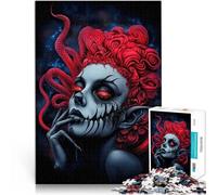 2000-piece puzzle for adults Red-haired witch Made of cardboard for age 14+ Assembling the model Gift Toys 。size:70x100cm/27.5x39.3inch