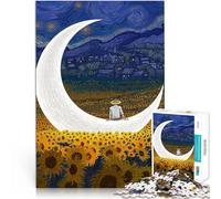 2000-piece puzzle for adults The moon in the sea of ??flowers Made of cardboard,for and from 14 years and over family fun games Improving love between couples。size:70x100cm/27.5x39.3inch