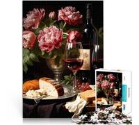 2000-piece puzzle for teenagers brunch wine cheeseplatter Made of cardboard for 14+ Impossible game Challenging Game Gifts。size:70x100cm/27.5x39.3inch