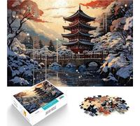 2000-piece puzzle for teenagers japanese landscape Made of cardboard for 14+ Challenging game and family game great size：70x100cm/27.5x39.3inch