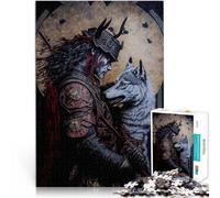 2000 Piece Puzzle For teenagers Japanese Samurai and Fox pädagogische Herausforderung Wanddekoration70x100cm
