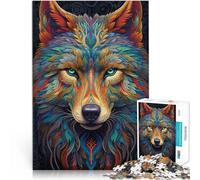 2000 Piece Puzzle For teenagers Neon Wolf Staycation Kill time 70x100cm for is ideal as a gift for the whole family for and Age 14 Years Up