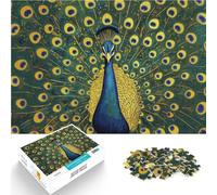 2000-piece puzzle for teenagers “Peacock with Spread Feathers” Made of cardboard，Suitable for people aged 14 and above Hands-on Game great size：70x100cm/27.5x39.3inch