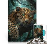 2000-piece puzzle for teenagers “Tropical Jungle leopard” Made of cardboard，Suitable for ages 14 and up Improve memory Great gifts and toys。size：70x100cm/27.5x39.3inch