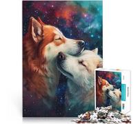 2000-piece puzzle for teenagers Two Dogs In Love Made of cardboard for age 14+ DIY Educational Games because it is ideal as a gift for the whole family。size:70x100cm/27.5x39.3inch