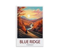 2000 Piece Puzzles for Adults Blue Ridge Parkways Sunset Recycled Paper Jigsaw Puzzle 2000 Pieces - Fun and Challenging Family Game Great Gift Idea 70x100cm