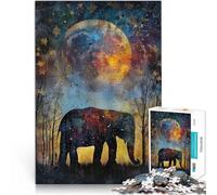 2000 Piece Puzzles for Adults Celestial Elephant Made of cardboard Suitable for people aged 14 and above Family Games deal as gifts for the whole family 。size:70x100cm/27.5x39.3inch