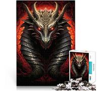 2000 Piece Puzzles for Adults Dragon Hell Portrait Made of cardboard，for and from 14 years and over Difficult and challenging Improving love between couples。size：70x100cm/27.5x39.3inch