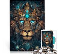 2000 Piece Puzzles for Adults Majestic lion Made of cardboard,for ages 14 and over Staycation Kill time Unique Home Decorations and Gifts。size:70x100cm/27.5x39.3inch