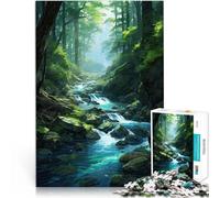 2000 Piece Puzzles for Adults River Landscape Art Made of cardboard Suitable for people aged 14 and above Intellectual decompression educational toy Birthday Gifts。size:70x100cm/27.5x39.3inch