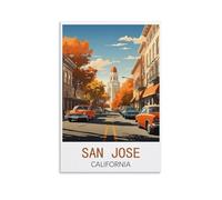 2000 Piece Puzzles for Adults San Jose California，Paper Jigsaw Puzzle 2000 Pieces Adult Toys Decompression Game 70x100cm