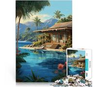 2000 Piece Puzzles for Adults “Tropical Getaways ” Made of cardboard，for and from 14 years and over Home Decoration gifts for friends and family。size：70x100cm/27.5x39.3inch
