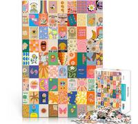 2000 Piece teenager Puzzles Colorful psychedelic collage pädagogische Herausforderung für Heimdekoration70x100cm