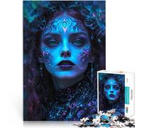 2000 Piece teenager Puzzles Neon Woman Stress Relief 70x100cm Every Piece is Unique - Challenging Family Fun Game Suitable for and 14