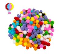 2000 Pieces 10mm Mini Pom Poms Cheerleading Balls for Crafts Making,Hobby Supplies ,Assorted Mixed Color Soft Flutty Pom Poms for DIY Crafts Project Decorations