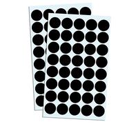 2000 Pieces, 20mm - Black Dot Stickers, Sticky Dots Round Circle Spot Labels