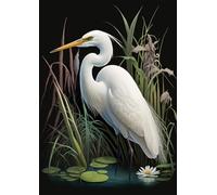 2000 Pieces Animal Art Jigsaw Puzzle Egret Puzzles For Adults Difficult And Challenge Large Puzzle Educational70x100cm