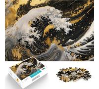 2000 Pieces for Adults Gifts Great Wave Marble Art Made of cardboard for 14+ Fun games Fun activities at home, birthday gifts, travel gifts。size：70x100cm/27.5x39.3inch