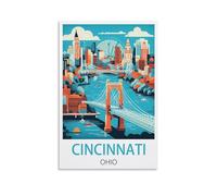 2000 pieces jigsaw puzzle Cincinnati Ohio，Jigsaw Puzzles for Adults and Kids 2000 Piece Educational Games Colorful Puzzles for Home Decoration 70x100cm