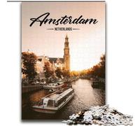 2000 Pieces Jigsaw Puzzle for Adults& Teens Amsterdam,Help The Brain Exercise Addictive Toys to Cultivate Patience Perfect Decoration 70x100cm