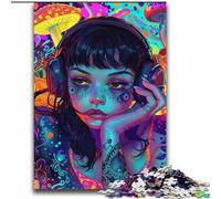 2000 Pieces Jigsaw Puzzle For Adults Teens Anime Psychedelic Girl Decompressing Intellectual Educational Toy Great Gifts And Toys 70x100cm