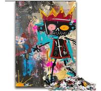 2000 Pieces Jigsaw Puzzle for Adults& Teens Basquiat-style Skull Crown Learning Educational Toys Family Games Gifts for Friends And Family 70x100cm
