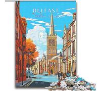 2000 Pieces Jigsaw Puzzle for Adults& Teens Belfast Travel, Toys Educational Games Stress Relieving Great Gifts And Toys 70x100cm
