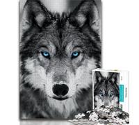 2000 Pieces Jigsaw Puzzle For Adults Teens Black And White Wolf,Educational Games Home Decoration Unique Home Decor And Gifts 70x100cm