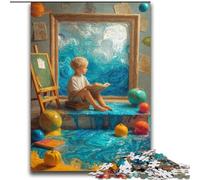 2000 Pieces Jigsaw Puzzle For Adults Teens Boy Going to School for Age 14+ Challenging To Complete But Fun And Humorous Great Gifts And Toys 70x100cm