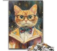 2000 Pieces Jigsaw Puzzle for Adults& Teens Cat Reading Game Toys Every Piece Is Unique - Challenging Family Fun Game 70x100cm