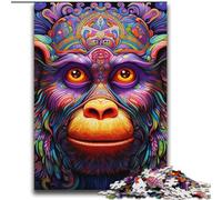 2000 Pieces Jigsaw Puzzle for Adults& Teens Colorful Monkey,Family Entertainment Toys with Matching Poster And Trivia Sheet 70X100CM