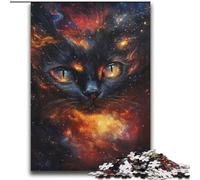 2000 Pieces Jigsaw Puzzle for Adults& Teens Cosmic Flame Black Cat Learning Educational Toys Family Games Gifts for Friends And Family 70x100cm