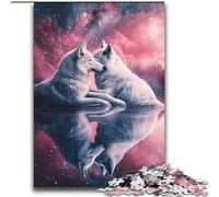 2000 Pieces Jigsaw Puzzle for Adults& Teens Cosmic White Wolf Learning Educational Toys Family Games Gifts for Friends And Family 70x100cm