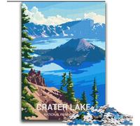 2000 Pieces Jigsaw Puzzle For Adults Teens Crater Lake National Park, Toys Educational Games Stress Relieving Parent-child Interaction 70x100cm