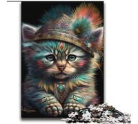 2000 Pieces Jigsaw Puzzle for Adults& Teens Indian Warrior Cat Educational Games Home Decoration for Is Ideal As A Gift for The Whole Family 70x100cm