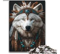 2000 Pieces Jigsaw Puzzle For Adults Teens Indian Wolf for Age 14+ Challenging To Complete But Fun And Humorous Great Gifts And Toys 70x100cm