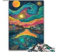 2000 Pieces Jigsaw Puzzle For Adults Teens Italy Under The Night Sky Challenging To Complete But Fun And Humorous Unique Home Decor And Gifts 70x100cm