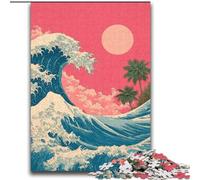 2000 Pieces Jigsaw Puzzle for Adults& Teens Japanese Style Waves Help The Brain Exercise Addictive Toys to Cultivate Patience Gift For Birthdays 70x100cm