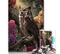 2000 Pieces Jigsaw Puzzle for Adults& Teens Jungle Owl,Stress Reliever Staycation Kill Time Wishlist with Santa Claus 70x100cm